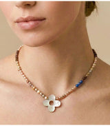 Collar montmartre nacar marron nature bijoux 2
