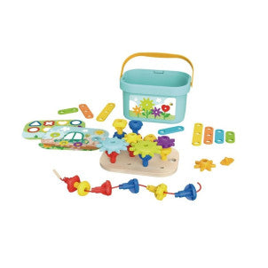 Juego de apilar montessori arcoiris tookytoy 1