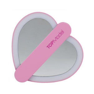 Espejo de corazon con luz kpop top model 1