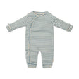 Pijama bebe rayas azul forest friends 2-4 meses little dutch 1
