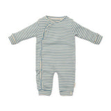 Pijama bebe rayas azul forest friends 2-4 meses little dutch 1