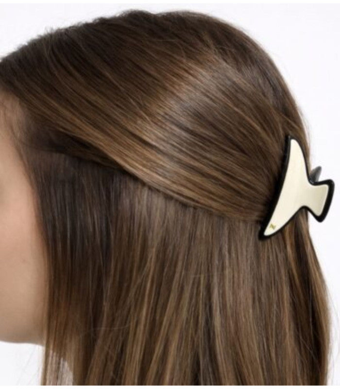 Pinza de pelo pinz roma mini shiny ivory 2