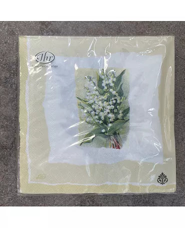 Servilletas LILY OF THE VALLEY Cream pearl 1