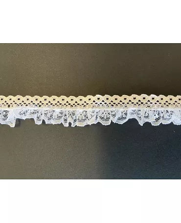 PUNTILLA NYLON volante 20 mm Blanca 1