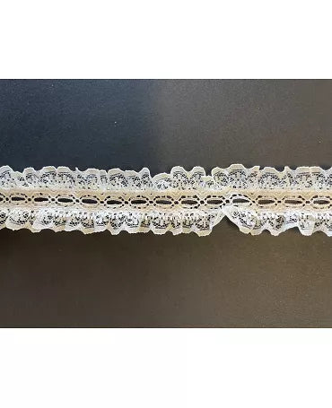 PUNTILLA NYLON 35 mm Beig volante ambos lados 1