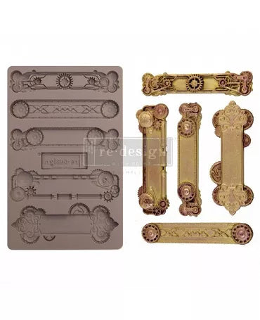 Molde PRIMA Tiradores 3 Steampunk Plates 12,5x20cm 1