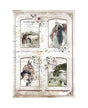 Papel arroz Stamperia A4 ROMANTIC HORSES Cuatro Marcos 1