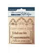CHIPS Stamperia 14x14cm SLEEPING BEAUTY Frases 1