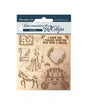CHIPS Stamperia 14x14cm SLEEPING BEAUTY Carroza 1