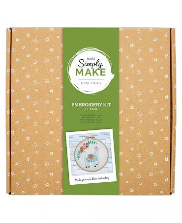 Kit SIMPLY MAKE EMBROIDERY Llama +12años 1