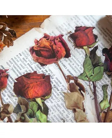 Stickers FLORES ROSAS 6ud 2