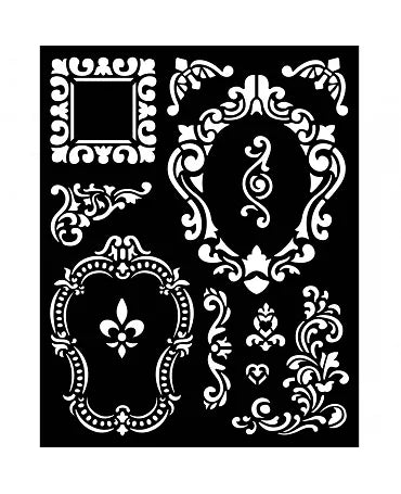 STENCIL Stamperia 20x25cm ALICE Marcos 1
