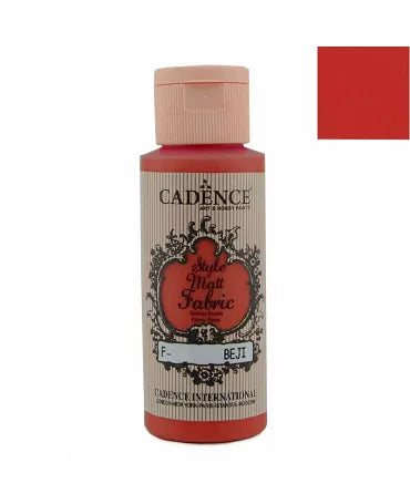Pintura TEXTIL CADENCE Rojo Carmín 59ml 1