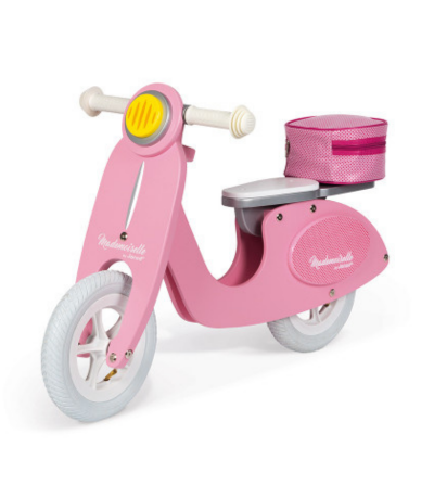 Bicicleta Scooter rosa madera 2