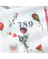 Stickers mini FLORES rosas 40 unids 1
