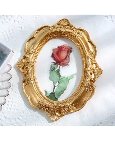 Stickers mini FLORES rosas 40 unids 2