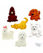 Botones PERROS PUPPY PARADE 6pc 1