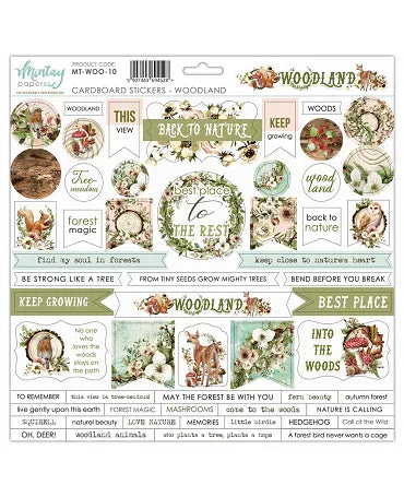 CHIPBOARD STICKERS MINTAY BACK TO NATURE 12X12 1
