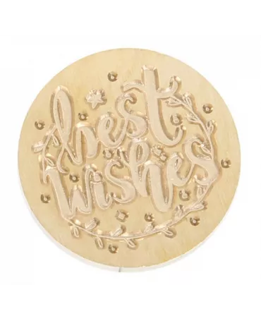 Lacre base sello Best Wishes 1