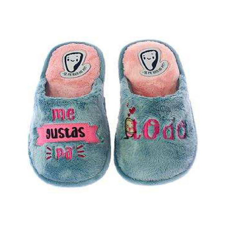 Se me rien los pies JONAS16 ZAPATILLA DE CASA Azul claro 1