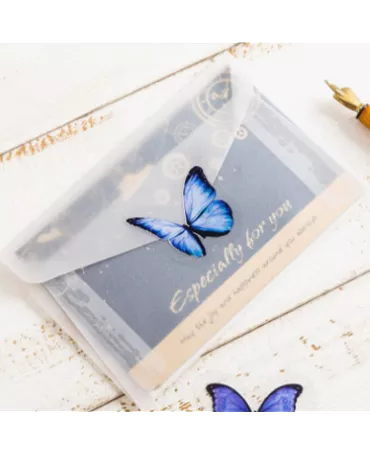 Stickers mini MARIPOSAS transparentes 40 ud 2