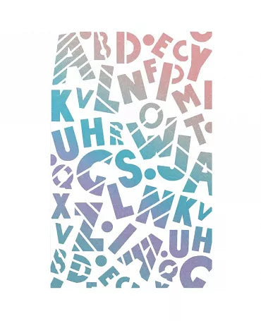 Stencil CIAO BELLA Baby Alphabet 2
