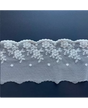PUNTILLA Bordado tul 120 mm Onda Rama-Flor Beig 1