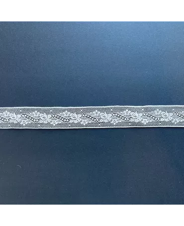 PUNTILLA Bordado 30 mm Flores Beig 1