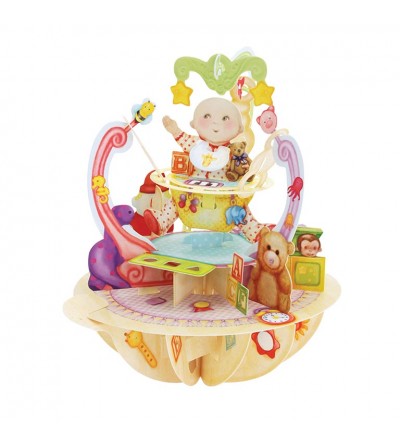 TARJETA 3D, POSTAL PIROUETTES BEBE 1