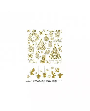 Transfer MAGIC TOUCH Oro 30x42cm árbol 1
