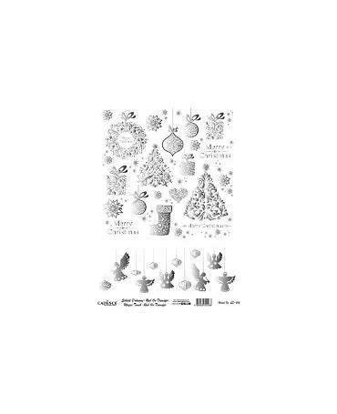 Transfer MAGIC TOUCH Plata 30x42cm árbol 1