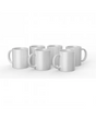 CRICUT SET 6 TAZAS CERÁMICA BLANCA 443ml 1