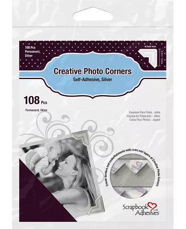 ADHESIVO ESQUINAS Plata 108pc 1