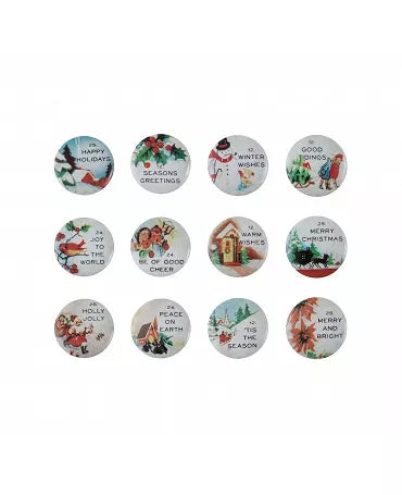 Tim Holtz idea-ology CHRISTMAS VINTAGE FLAIR 12 ud 2