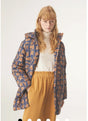 Abrigo Midi acolchado con capucha y Animal Print - Dendago