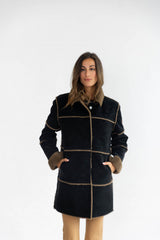 abrigo reversible negra Bmb&Co