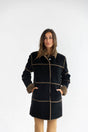 abrigo reversible negra Bmb&Co