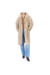 Abrigo rizado beige Freaky Nation - Dendago