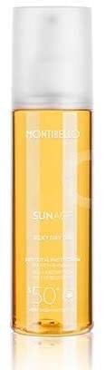 Aceite solar Montibello Sunage dry oil spf50 - Dendago