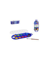 Acuarelas Estuche MILAN 12 Pastillas Ø30 mm + Pincel 2