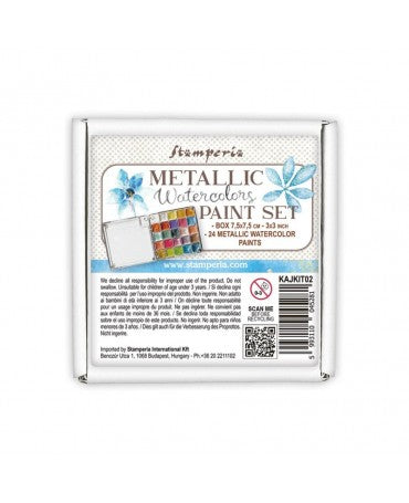 Acuarelas STAMPERIA Metallic Paint Set (24pcs) 1
