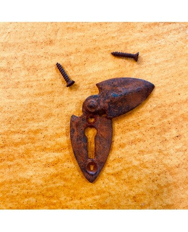 Adorno oxidado cerradura bocallaves 2