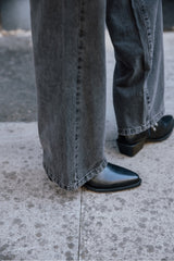 Pantalon negro  anchos tiro bajo agatha denim blisty Freeman T.Porter