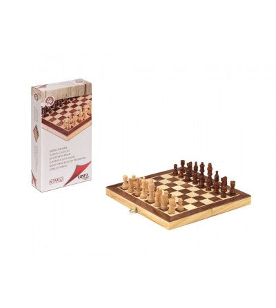 Ajedrez plegable pequeño de madera 1