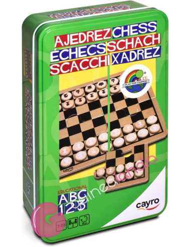 Ajedrez Viaje Caja Metálica - Dendago