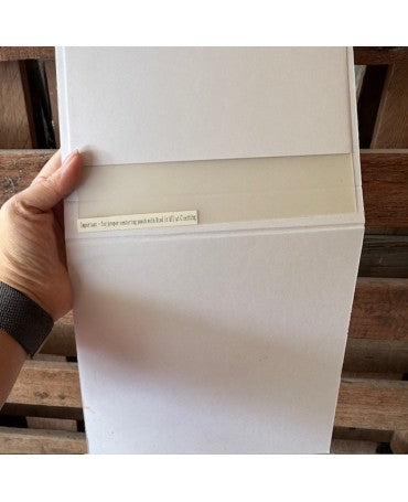 Album tapa plana Blanca 8x8 pulgadas para anilla 3/4" 2