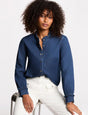 Camiseta de cuello alto denim Morgan