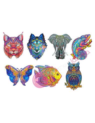 Animal puzzle - Wooden Puzzle - Dendago