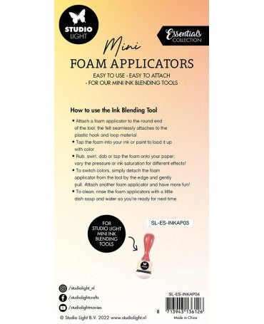 Aplicador esponja tinta Recambio redondos foam (9ud) STUDIO LIGHT 2