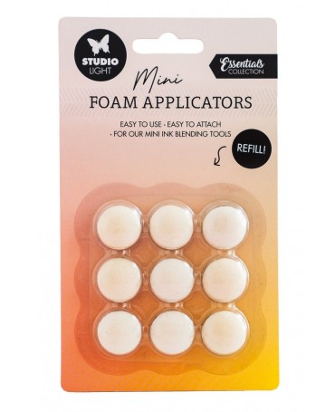 Aplicador esponja tinta Recambio redondos foam (9ud) STUDIO LIGHT 1